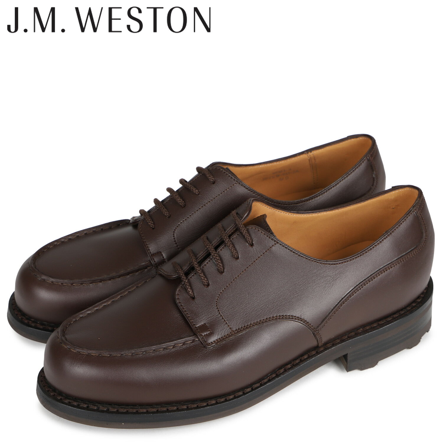 【 最大1000円OFFクーポン配布中 】 ジェイエムウェストン J.M.WESTON シューズ ダービー ビジネスシューズ ゴルフ メンズ 外羽根式 本革 GOLF Dワイズ ダーク ブラウン 641のサムネイル