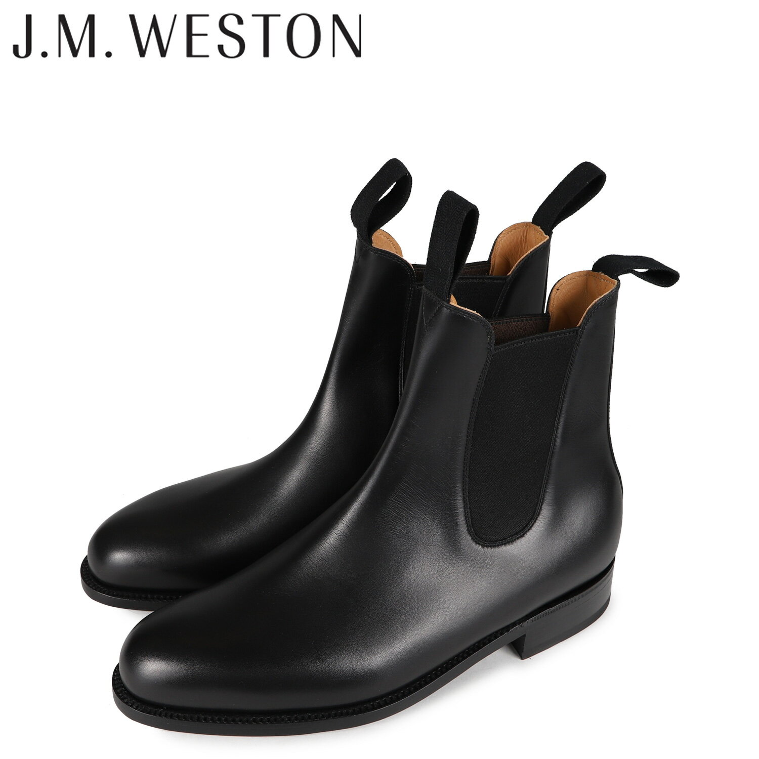 ジェイエムウェストン J.M.WESTON サイドゴア ブーツ チェルシーブーツ メンズ 本革 CHELSEA BOOTS 705 Dワイズ ブラック 黒 11391017051F