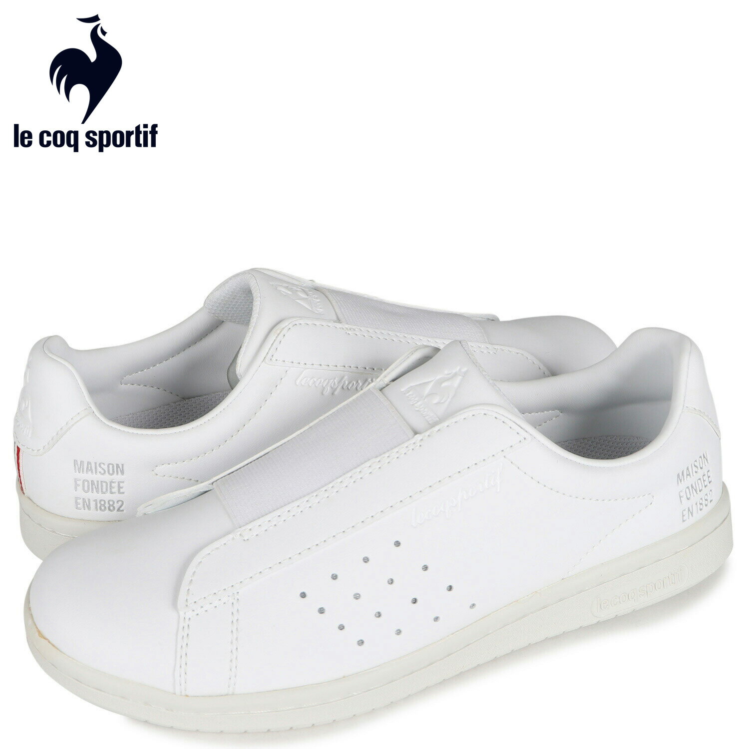 ルコック スポルティフ le coq sportif スニーカー スリッポン LA ローラン レディース LA ROLAND SL OM ホワイト 白 QL1TJC05WH