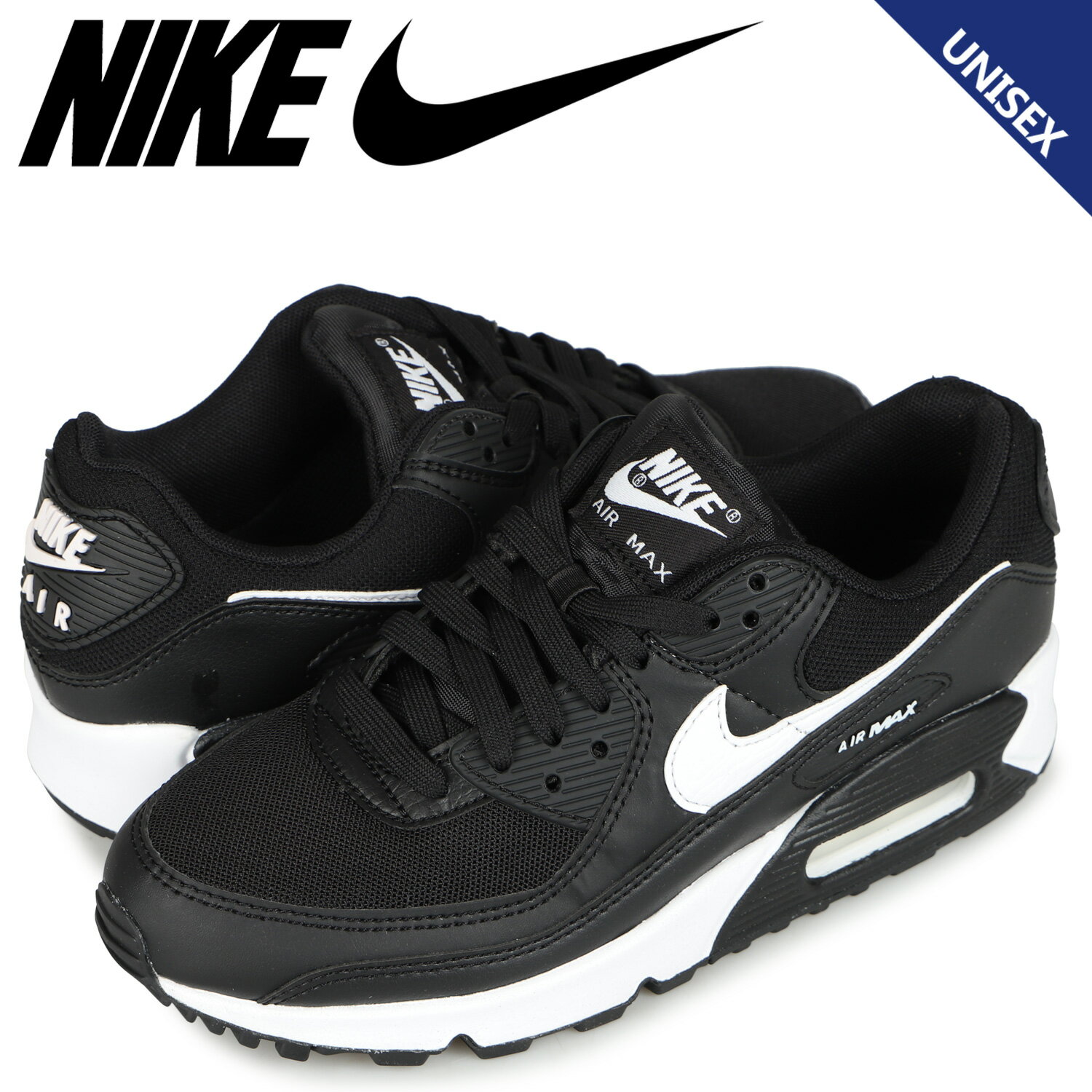 【クーポンで最大1000円OFF！5/16 10:59まで】 NIKE WMNS AIR MAX 90 ナイキ エア マックス 90 スニーカー メンズ レディース ブラック 黒 DH8010-002