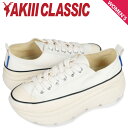 アキクラシック AKIII CLASSIC リカバリーコットン ロー スニーカー レディース 厚底 AKIII RECOVERYCOTTON LOW ホワイト ...