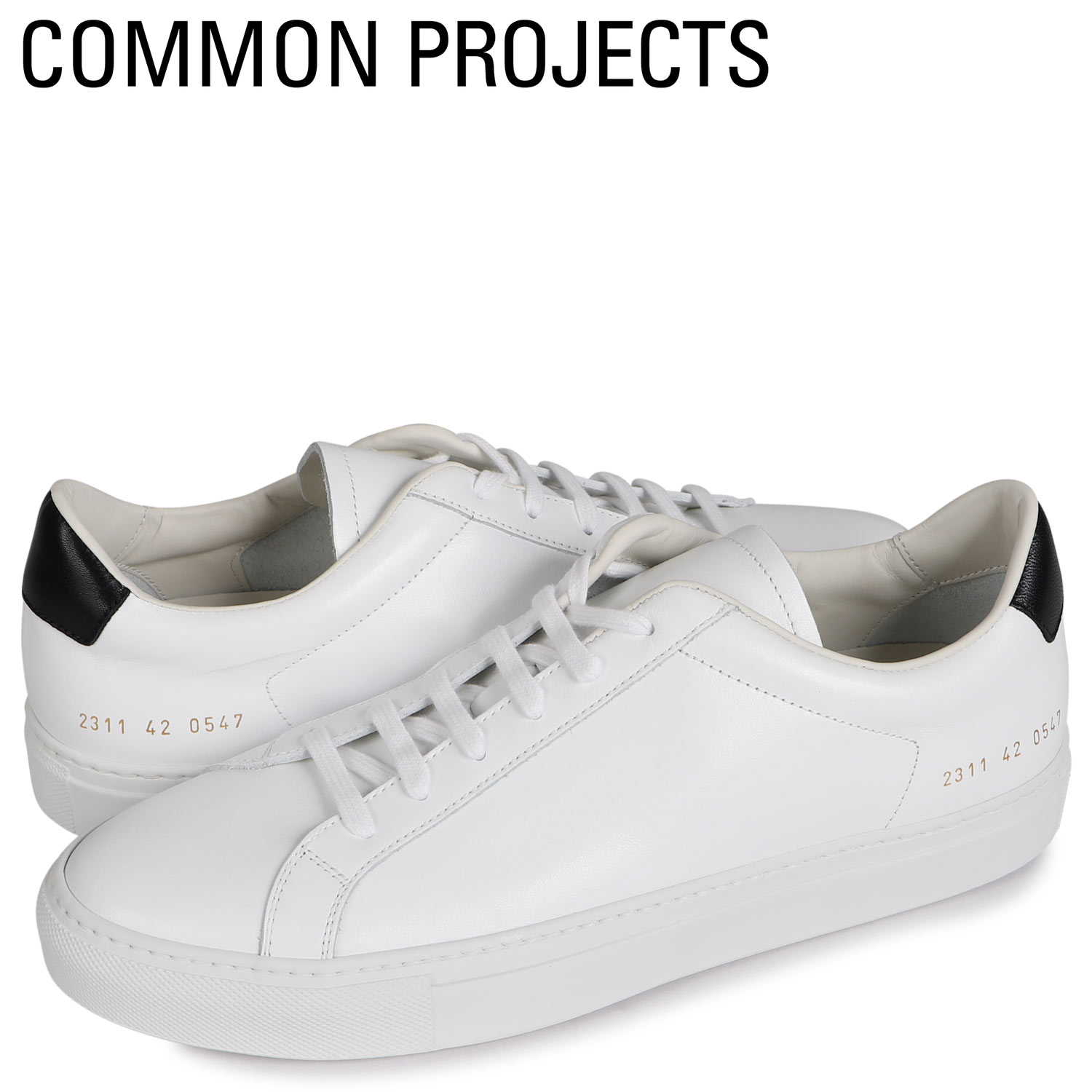  コモンプロジェクト Common Projects スニーカー レトロ ロー メンズ RETRO LOW ホワイト 白 2311-0547