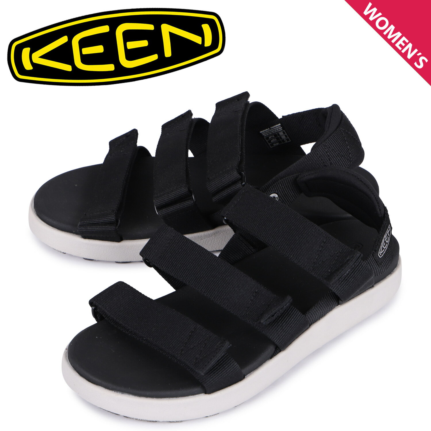 KEEN キーン サンダル ストラップサンダル エル ストラッピー レディース ELLE STRAPPY ブラック 黒 1026138