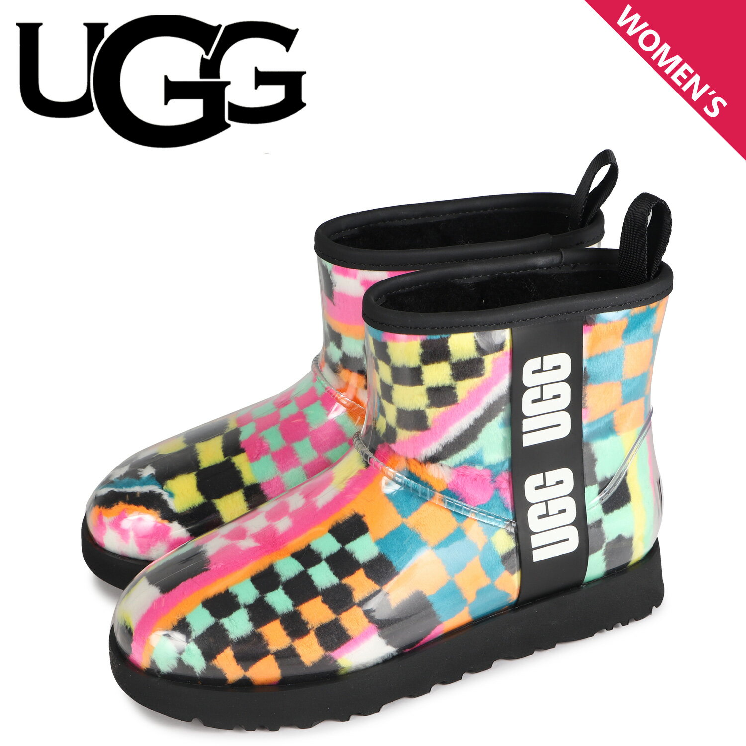 UGG アグ ブーツ レインブーツ クラシック クリア ミニ チェックス レディース CLASSIC CLEAR MINI CHECKS マルチ 1135530のサムネイル