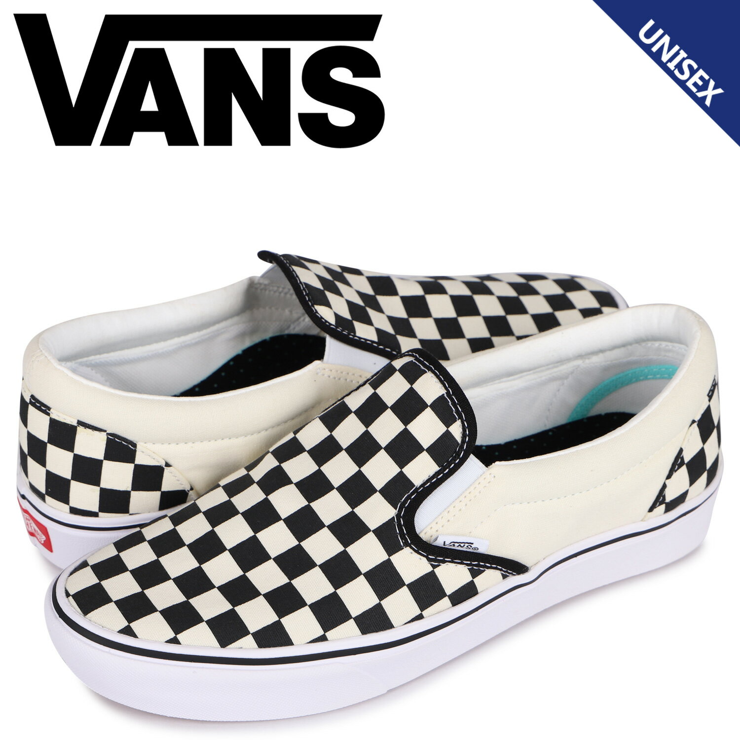 VANS ヴァンズ スリッポン コンフィクッシュ スニーカー メンズ レディース バンズ COMFYCUSH SLIP-ON ホワイト 白 VN0A3WMDVO4