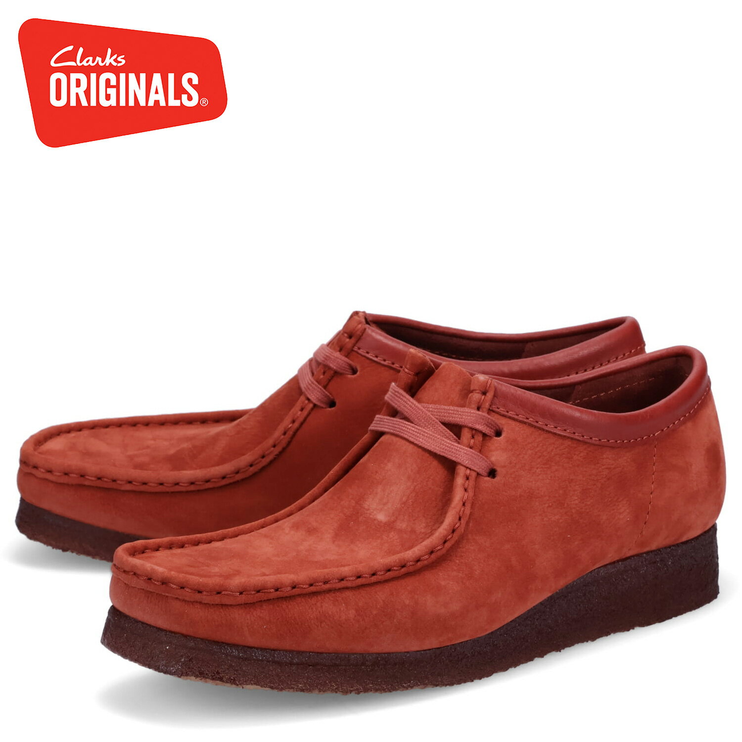 【クーポンで最大1000円OFF！5/16 10:59まで】 クラークス オリジナルズ Clarks Originals ブーツ ワラビー メンズ WALLABEE ワインレッド 26162550