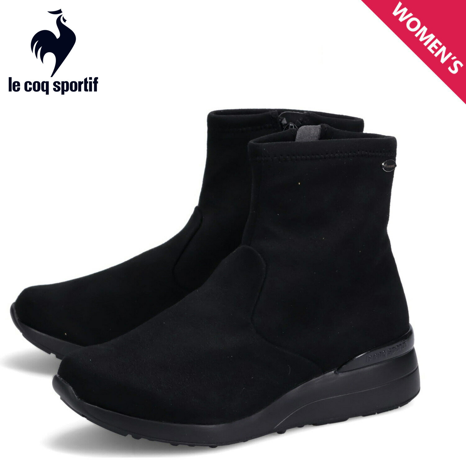 【 最大1000円OFFクーポン 】 ルコック スポルティフ le coq sportif アンジエ 2 ブーツ レディース ANGERS II ブラック 黒 QL3UJD92BKのサムネイル