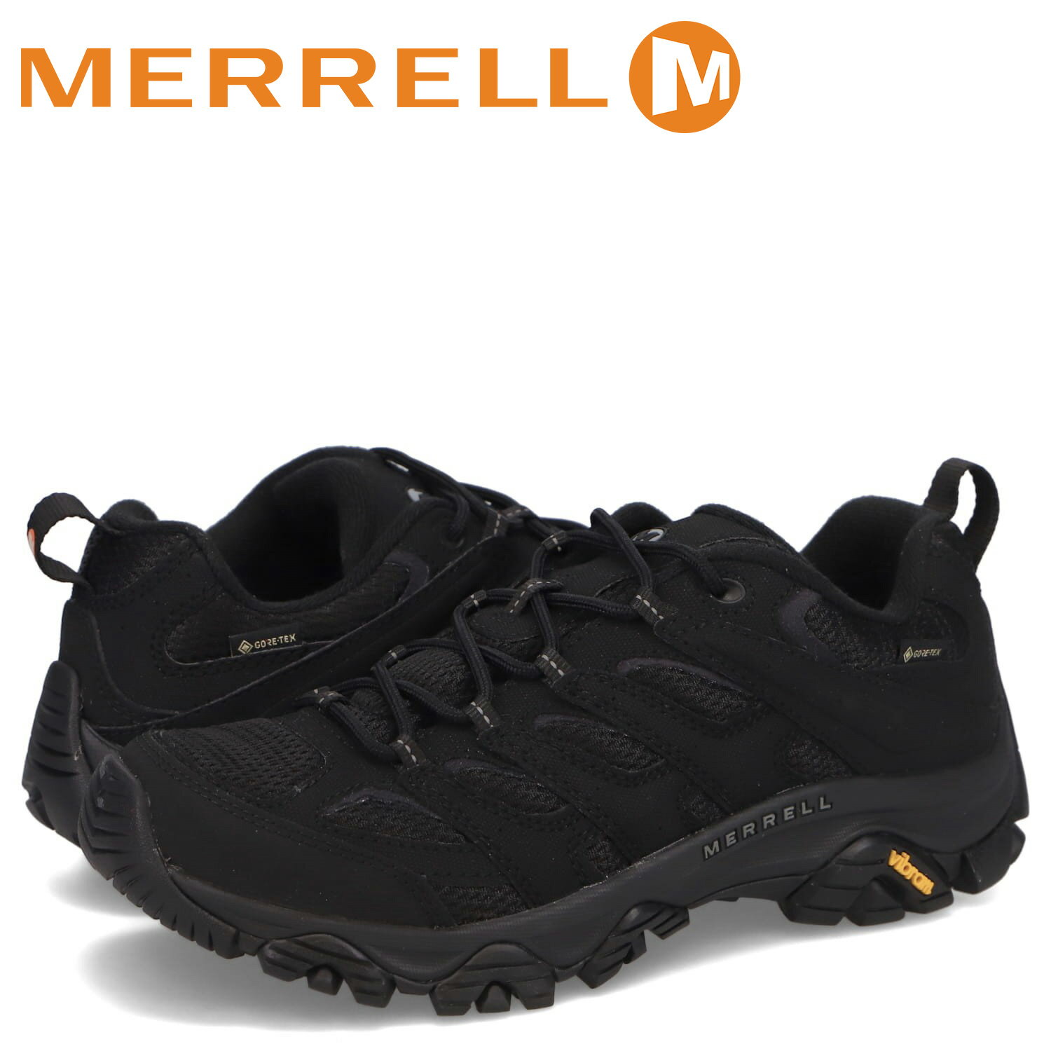 メレル MERRELL モアブ3 シンセティック ゴアテックス トレッキングシューズ メンズ 防水 MOAB3 SYNTHETIC GORE-TEX ブラック 黒 J500239