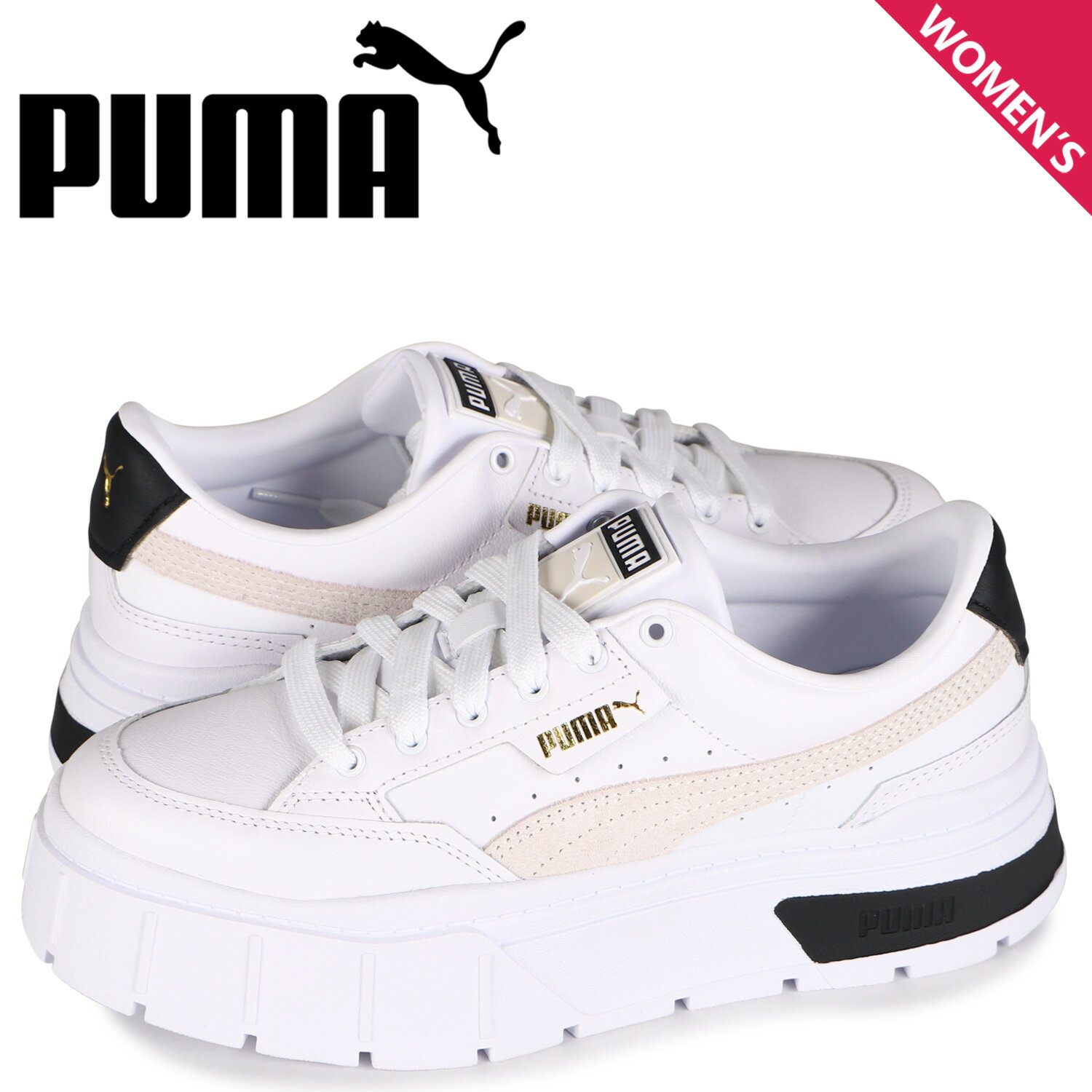 PUMA プーマ スニーカー メイズ スタック ウィメンズ レディース 厚底 MAYZE STACK WOMENS ホワイト 白 384363-01