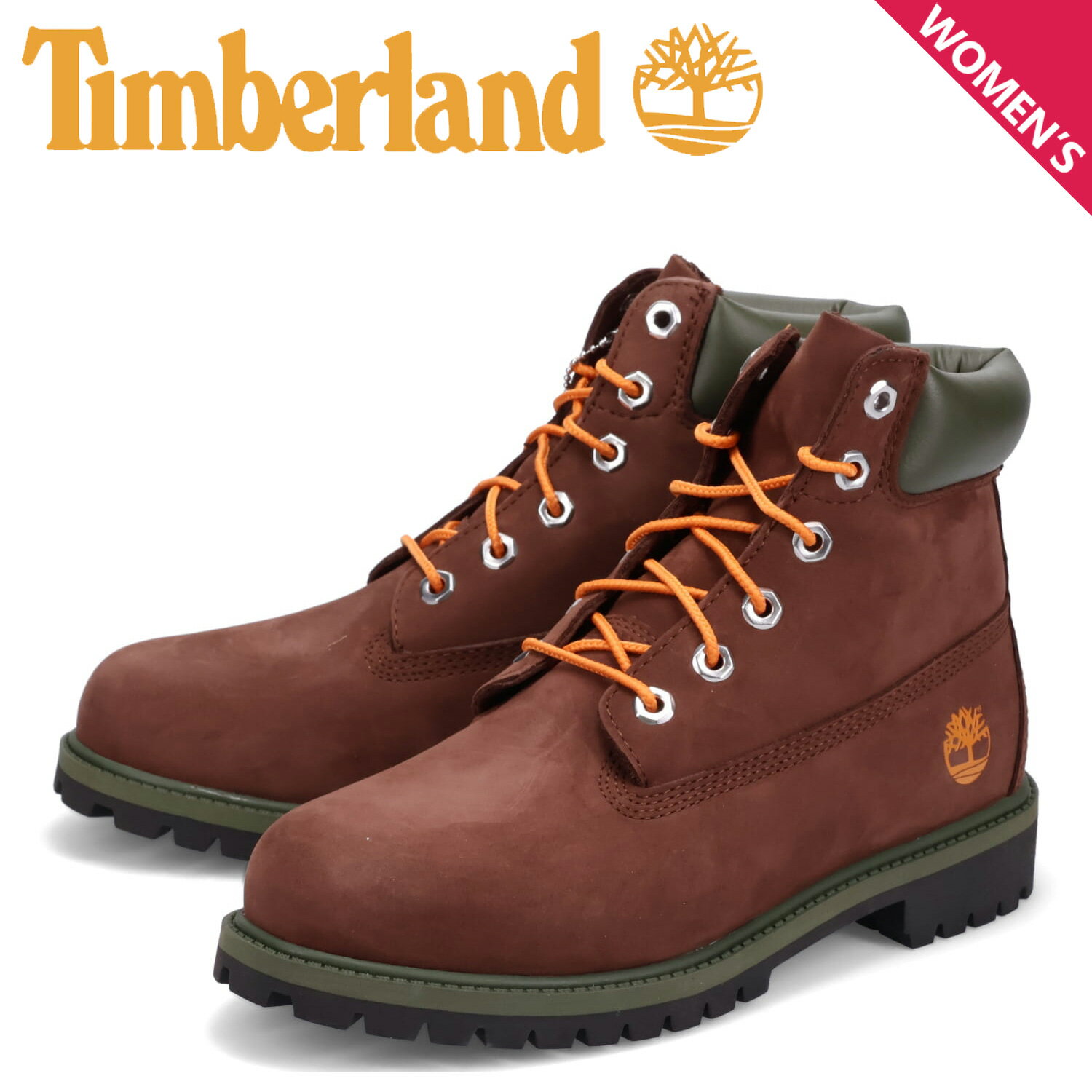 ティンバーランド 【クーポンで最大1000円OFF！5/16 10:59まで】 ティンバーランド Timberland ブーツ 6インチ プレミアム ウォータープルーフ レディース 6 INCH PREMIUM BOOTS WATERPROOF ダーク ブラウン A5TC7