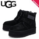 【 最大1000円OFFクーポン 】 UGG アグ ブーツ ムートンブーツ ニューメル プラットフォーム レディース 厚底 W NEUMEL PLATFORM ブラック 黒 1130554-BLK