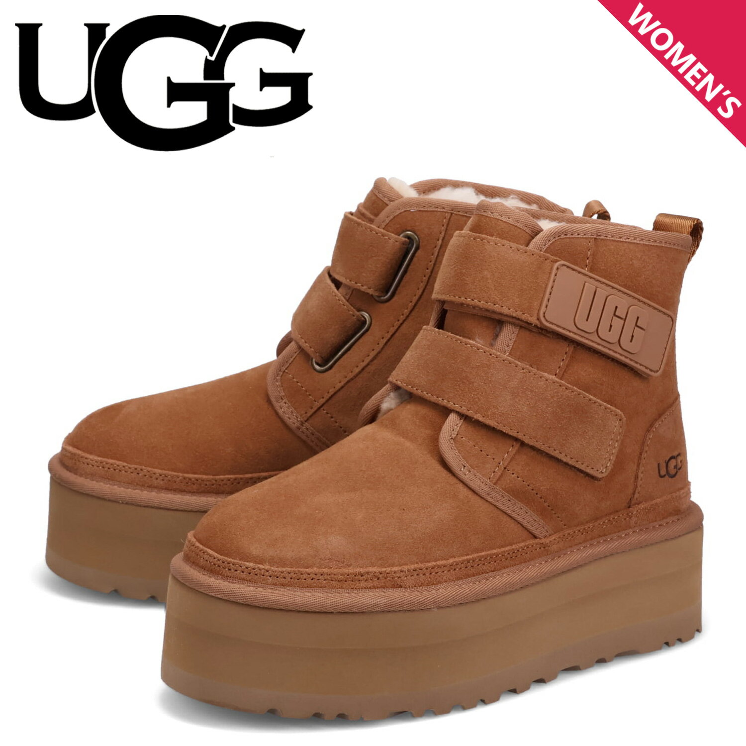 UGG アグ ブーツ ムートンブーツ ニューメル プラットフォーム レディース 厚底 W NEUMEL PLATFORM ブラウン 1130554-CHE