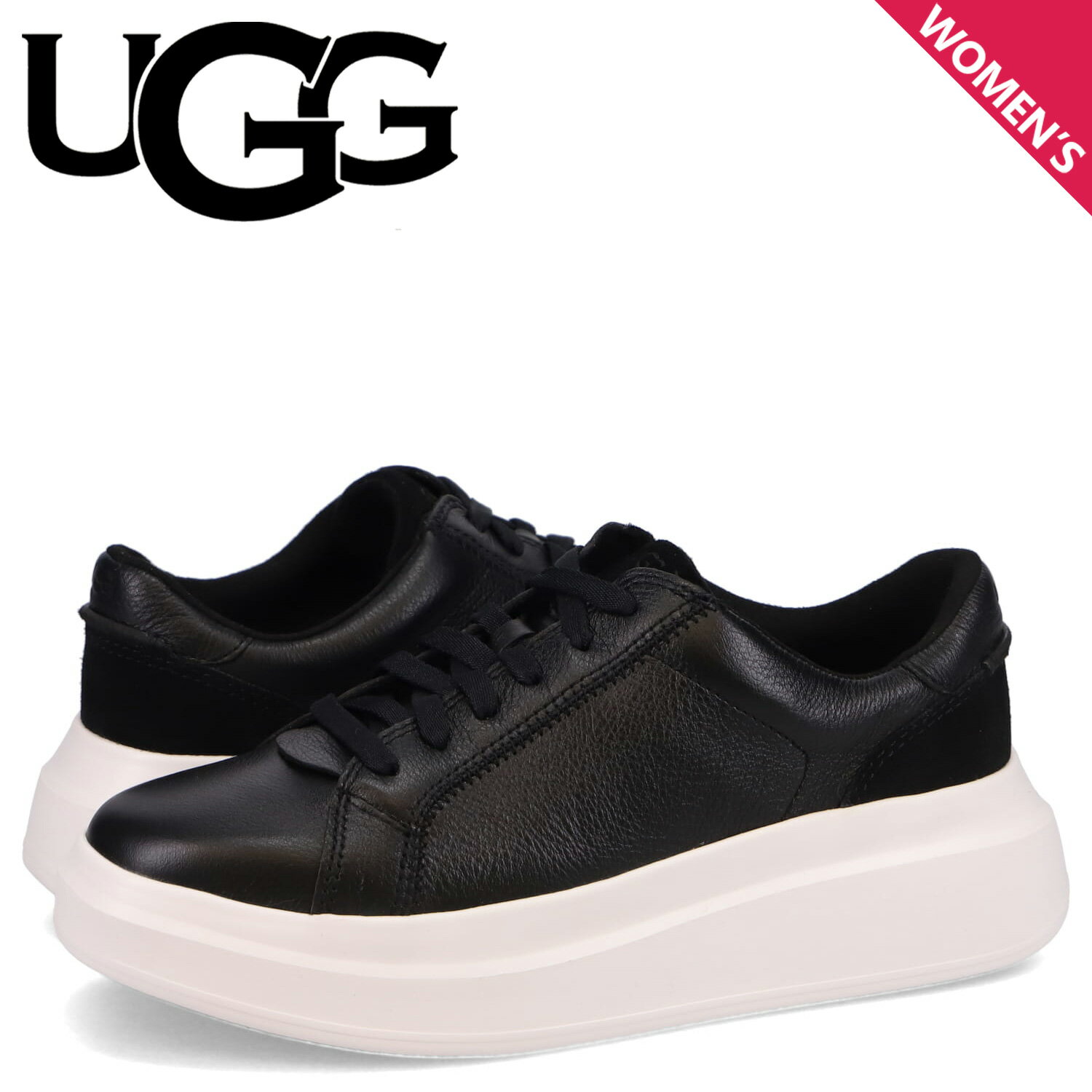  UGG アグ スニーカー スケープ レース レディース 厚底 SCAPE LACE ブラック 黒 1130763