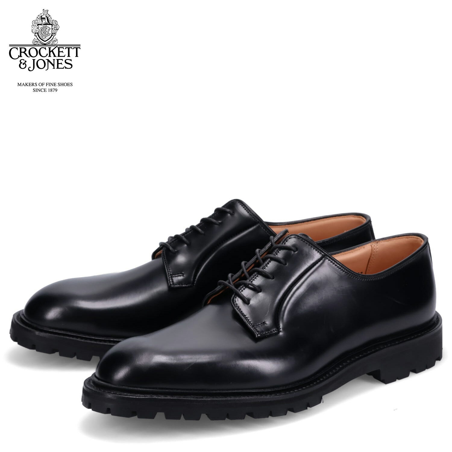 クロケット&ジョーンズ CROCKETT&JONES シューズ ビジネスシューズ ラナーク 3 メンズ プレーントゥ ラスト 378 LANARK 3 Eワイズ ブラック 黒 26484A-D11U2