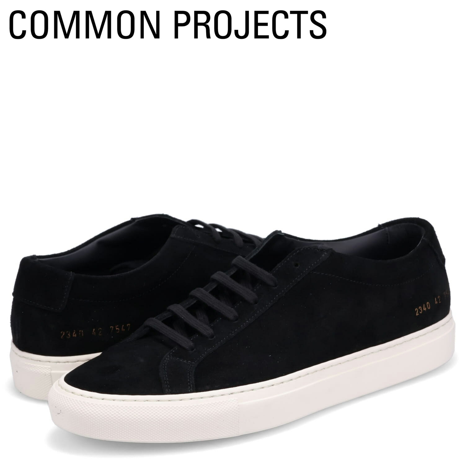  コモンプロジェクト Common Projects スニーカー アキレス ロー スエード メンズ スウェード ACHILLES LOW SUEDE ブラック 黒 2340-7547