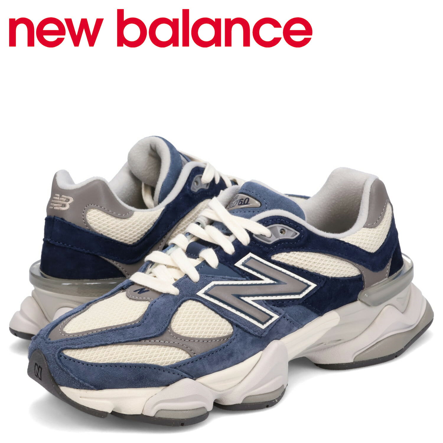 【 最大1000円OFFクーポン配布中 】 ニューバランス new balance 9060 スニーカー メンズ Dワイズ ブルー U9060INDのサムネイル