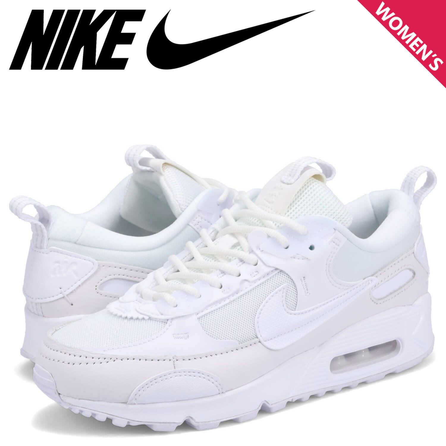 NIKE WMNS AIR MAX 90 FUTURA ナイキ エアマックス90 フューチュラ スニーカー レディース ホワイト 白 DM9922-101のサムネイル