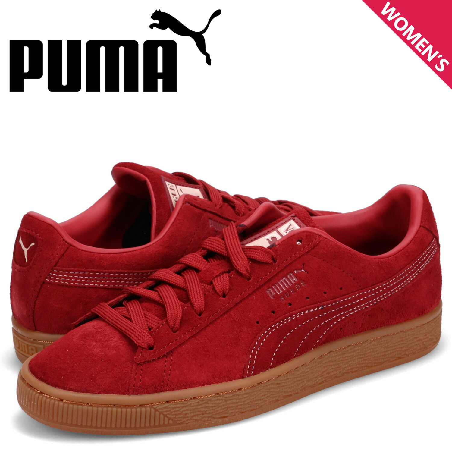 【クーポンで最大1000円OFF！5/16 10:59まで】 PUMA プーマ スニーカー スウェード クラシックス ヴォーグ レディース スエード SUEDE CLASSICS VOGUE レッド 38768701