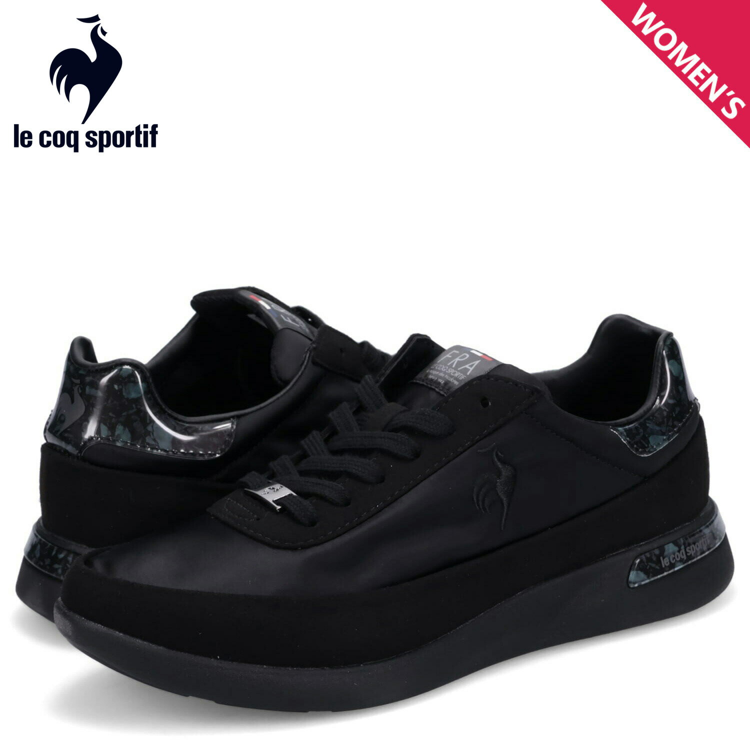 ルコック スポルティフ le coq sportif スニーカー ラ セーヴル レディース LA SEVRES ブラック 黒 QL3VJC02BK