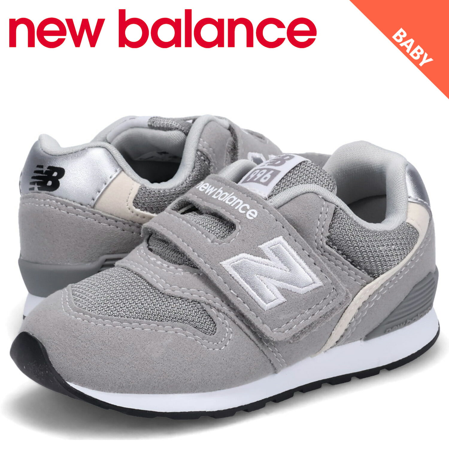 ニューバランス new balance 996 スニーカー ベビー キッズ Wワイズ グレー IZ996GR3のサムネイル
