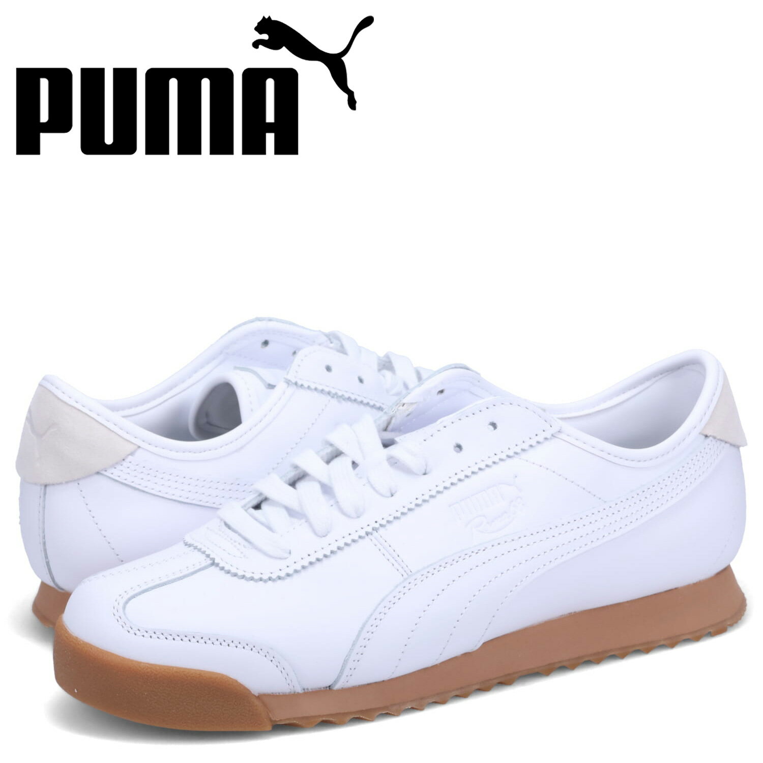 プーマ レザースニーカー メンズ 【クーポンで最大1000円OFF！5/16 10:59まで】 PUMA プーマ スニーカー ローマ レザー メンズ ROMA LEATHER ホワイト 白 39243202