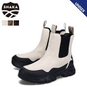 SHAKA シャカ ブーツ サイドゴアブーツ トレック チェルシー メンズ レディース 撥水 TREK CHELSEA AT アイボリー ベージュ ダーク ブラ...