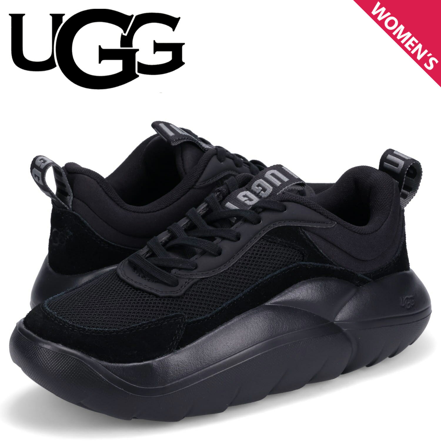 UGG アグ スニーカー クラウド トレーナー レディース 厚底 W LA CLOUD TRAINER ブラック 黒 1136818-BLK