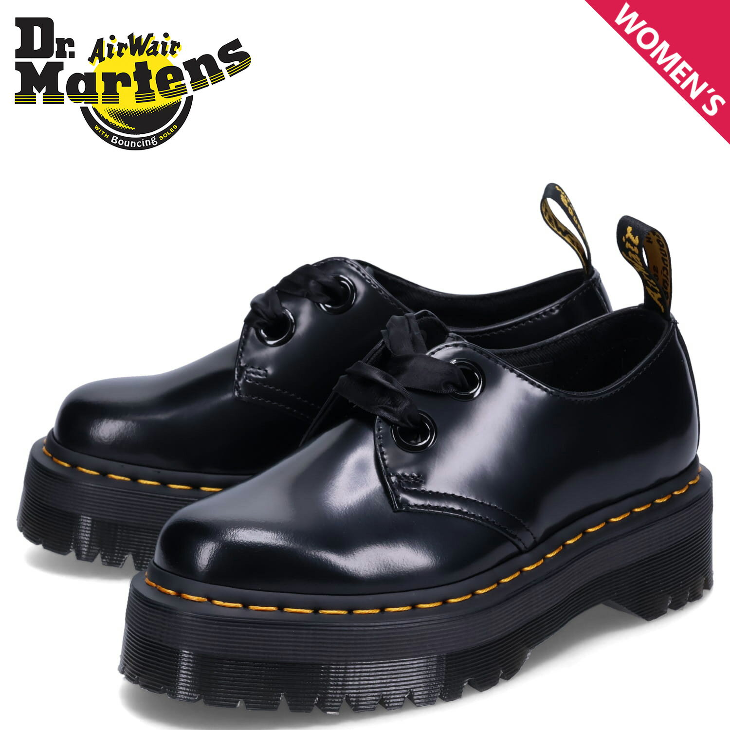 ドクターマーチン ドクターマーチン Dr.Martens シューズ プラットフォーム レディース 厚底 HOLLY PLATFORM SHOES ブラック 黒 25234001