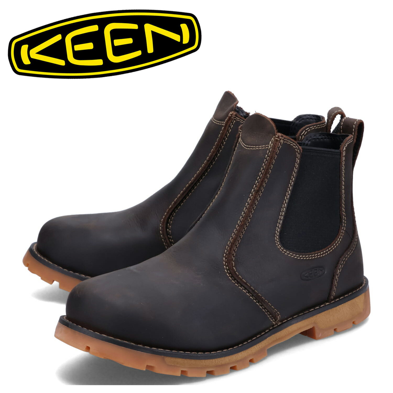 キーン サイドゴアブーツ メンズ KEEN キーン ブーツ シアトル ロメオ メンズ SEATTLE ROMEO ダーク ブラウン 1021344