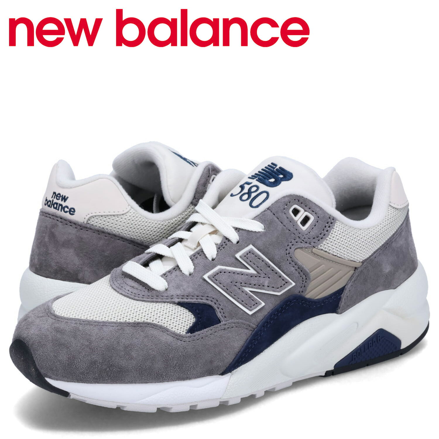 ニューバランス new balance 580 スニーカー メンズ Dワイズ グレー MT580RCB