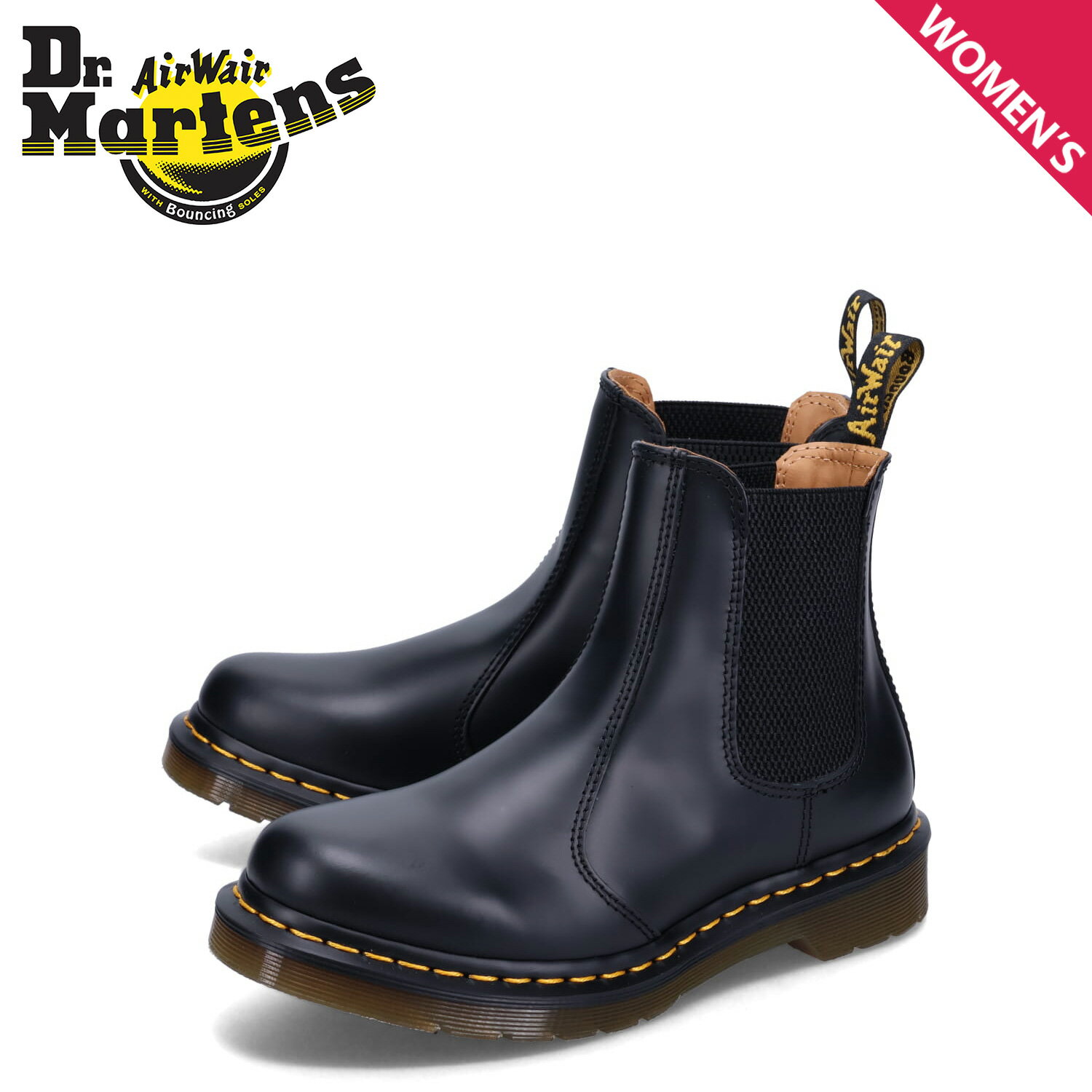 ドクターマーチン ドクターマーチン Dr.Martens チェルシーブーツ サイドゴア レディース 2976 CHELSEA BOOTS ブラック 黒 26695001