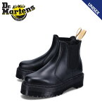 【クーポンで最大1000円OFF！5/1 10:59まで】 ドクターマーチン Dr.Martens チェルシーブーツ サイドゴア メンズ レディース 厚底 2976 QUAD PLATFORM CHELSEA ブラック 黒 27560001