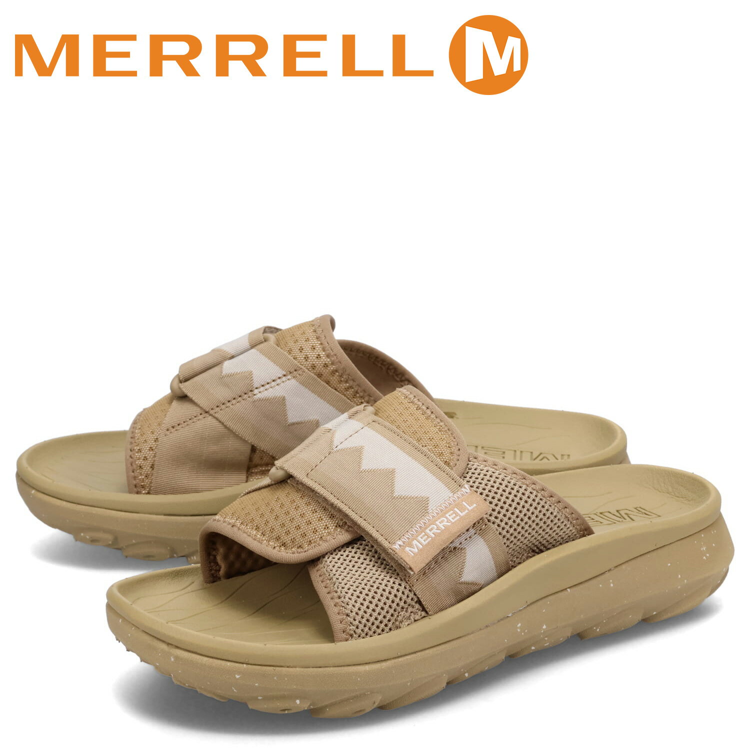 メレル サンダル メンズ 【クーポンで最大1000円OFF！5/16 10:59まで】 メレル MERRELL リカバリーサンダル スライドサンダル ハット ウルトラ スライド メンズ HUT ULTRA SLIDE ブラウン J005309