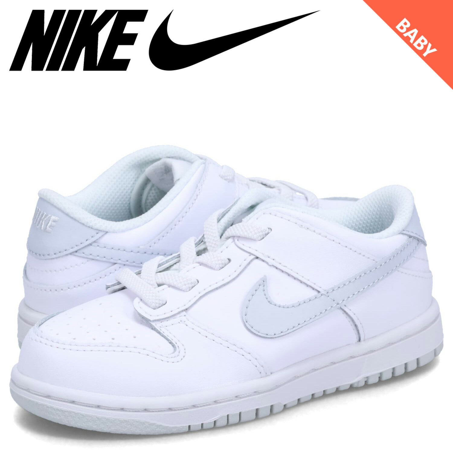 NIKE DUNK LOW TD ナイキ ダンク ロー スニーカー ベビー キッズ ホワイト 白 DH9761-102