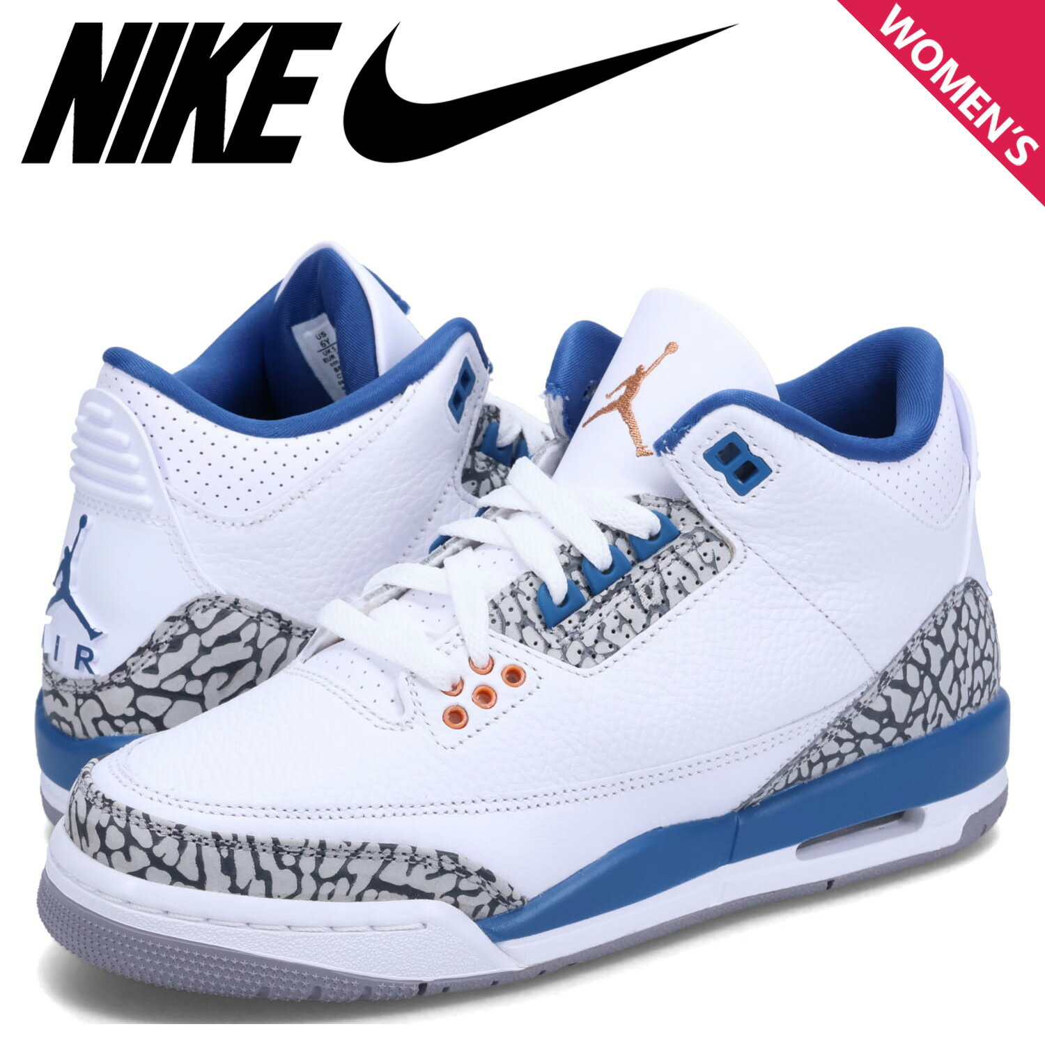 NIKE AIR JORDAN 3 RETRO GS ナイキ エアジョーダン3 レトロ スニーカー レディース ホワイト 白 DM0967-148