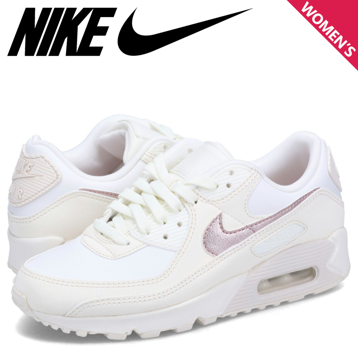 【クーポンで最大1000円OFF！5/16 10:59まで】 NIKE WMNS AIR MAX 90 ナイキ エアマックス90 スニーカー レディース ベージュ DX0115-101のサムネイル