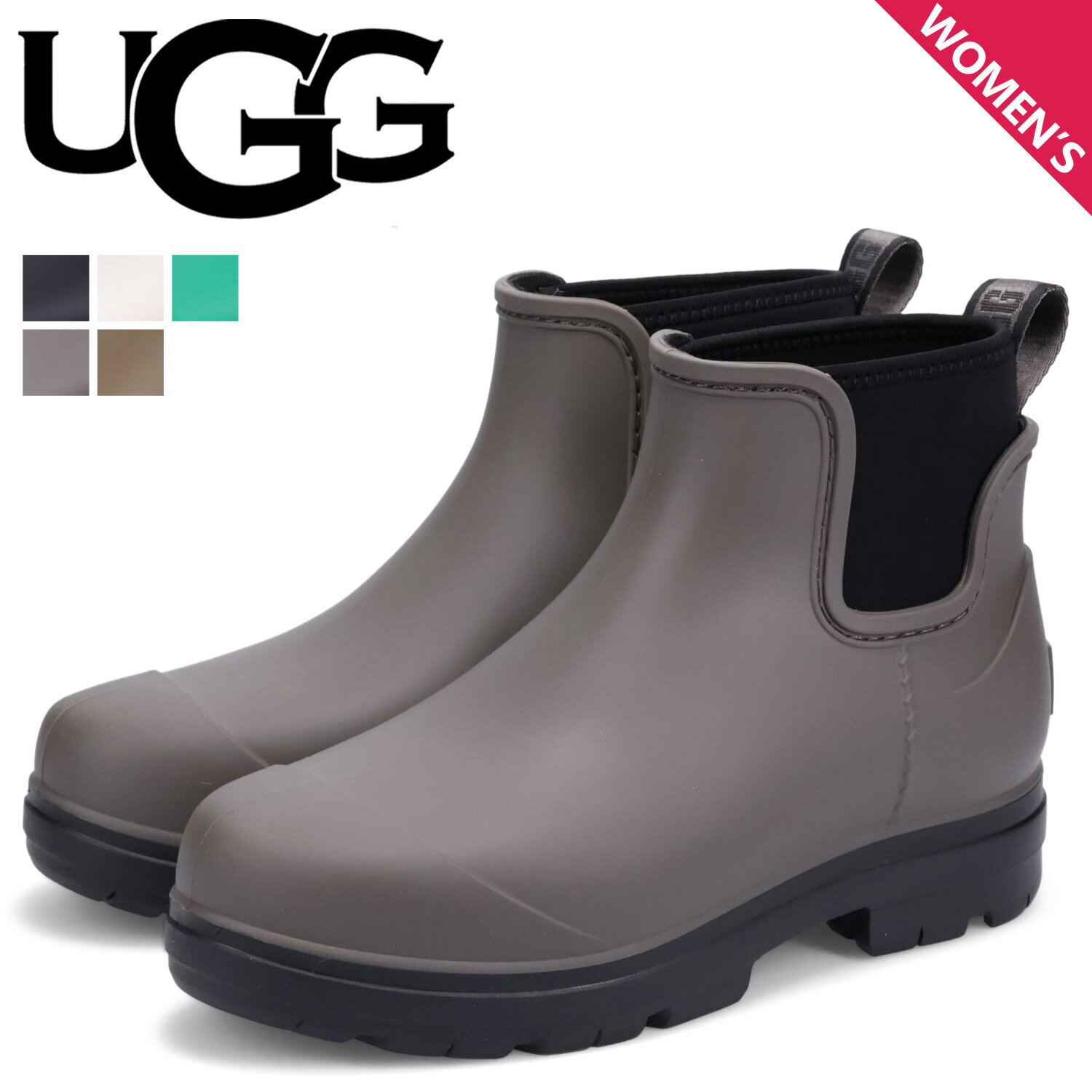 UGG アグ ブーツ レインブーツ ドロップレット レディース 防水 DROPLET ブラック ホワイト ブラウン グリーン 黒 白 1130831