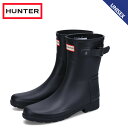 ハンター ハンター HUNTER レインブーツ ショートブーツ リファインド レディース 防水 REFINED SHORT BOOTS ブラック 黒 WFS2200RMA