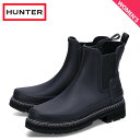 ハンター 【クーポンで最大1000円OFF！5/1 10:59まで】 ハンター HUNTER レインブーツ サイドゴアブーツ チェルシー ウィメンズ リファインド スティッチ ディテール レディース 防水 W REFINED CHELSEA STITCH DETAIL BOOTS ブラック 黒 WFS2100RMA