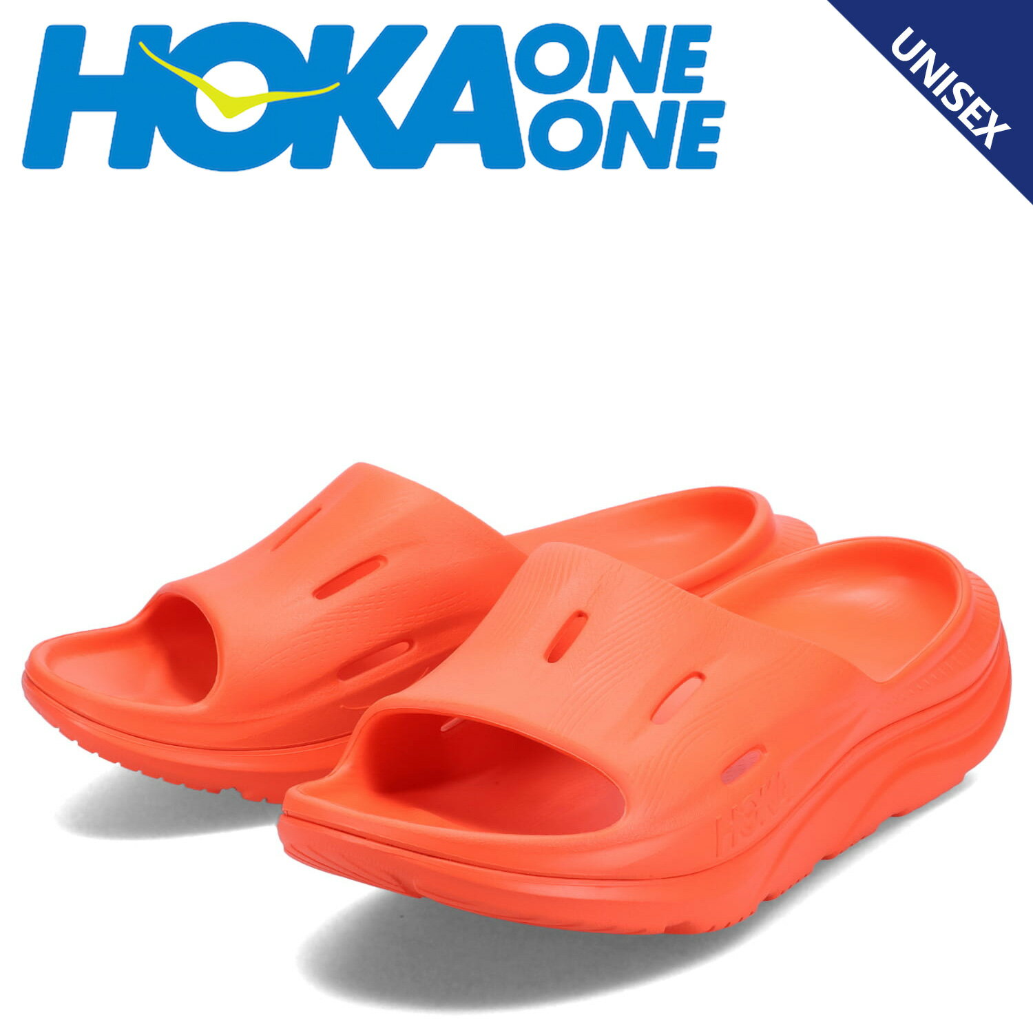 ホカオネオネ サンダル メンズ ホカオネオネ HOKA ONE ONE サンダル リカバリーサンダル オラ リカバリースライド 3 メンズ レディース ORA RECOVERY SLIDE 3 オレンジ 1135061