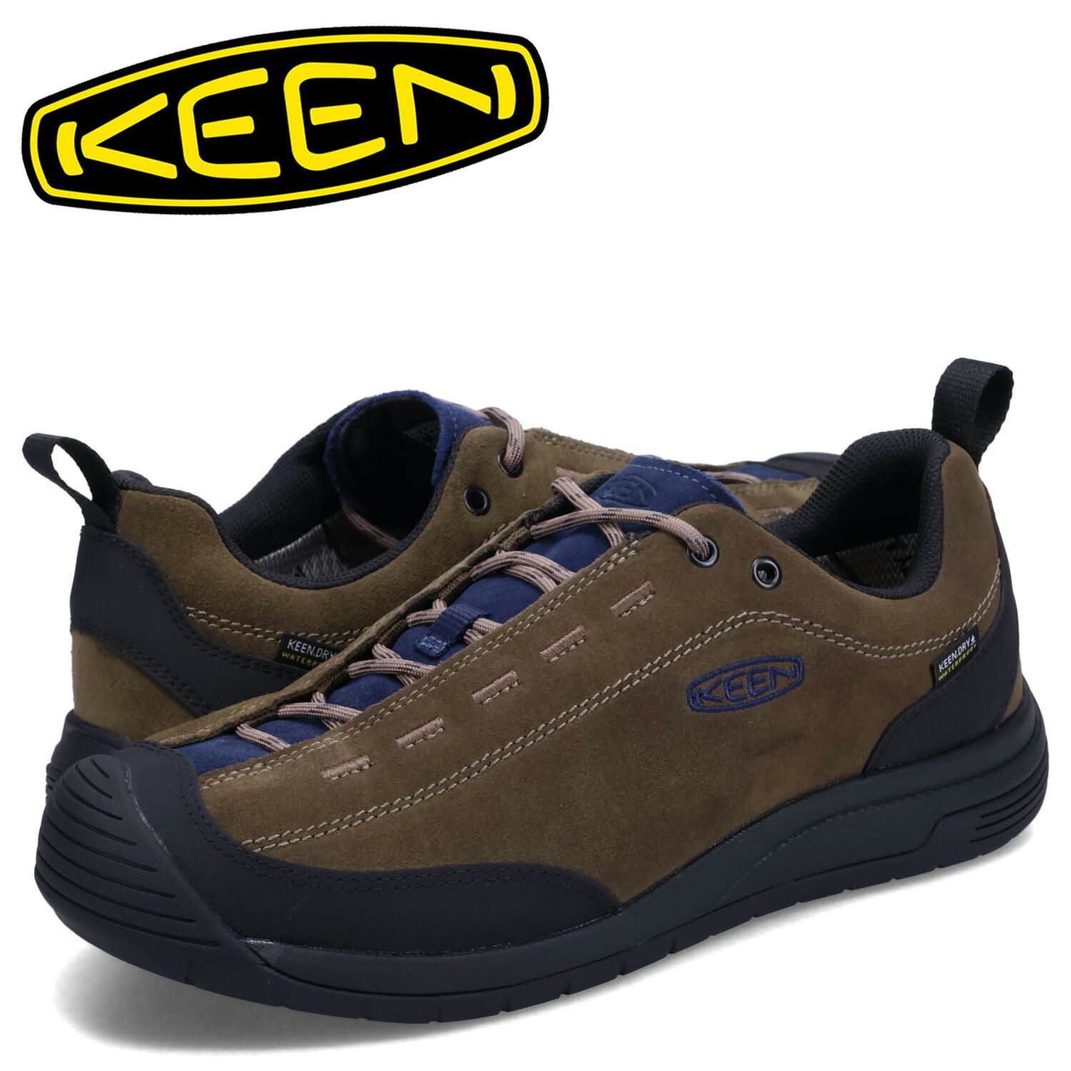 KEEN キーン スニーカー ジャスパー 2 ウォータープルーフ メンズ 撥水 JASPER 2 WP ダーク オリーブ 1027735