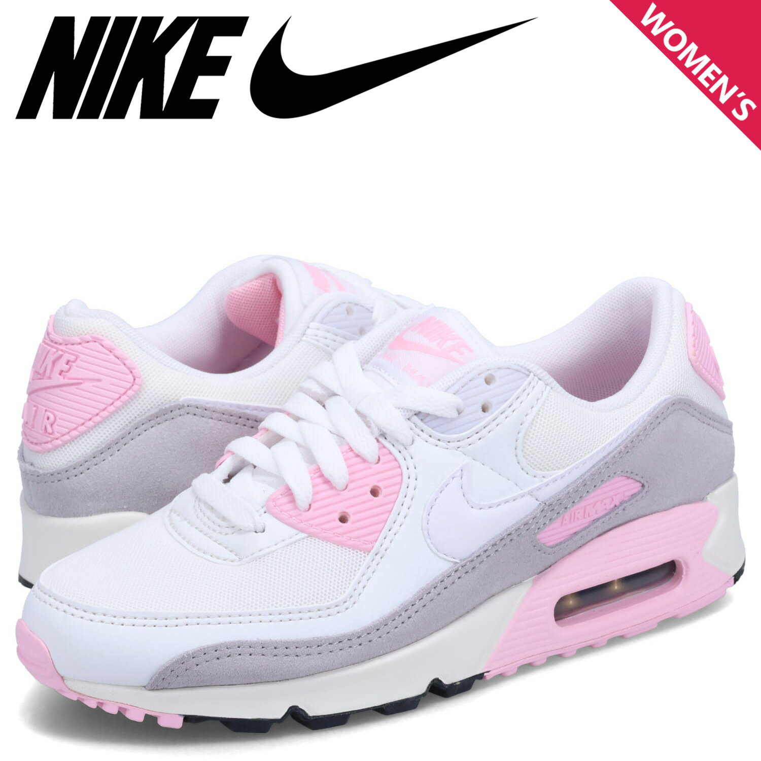 【クーポンで最大1000円OFF！5/16 10:59まで】 NIKE AIR MAX 90 ナイキ エア マックス 90 スニーカー レディース ホワイト 白 FN7489-100