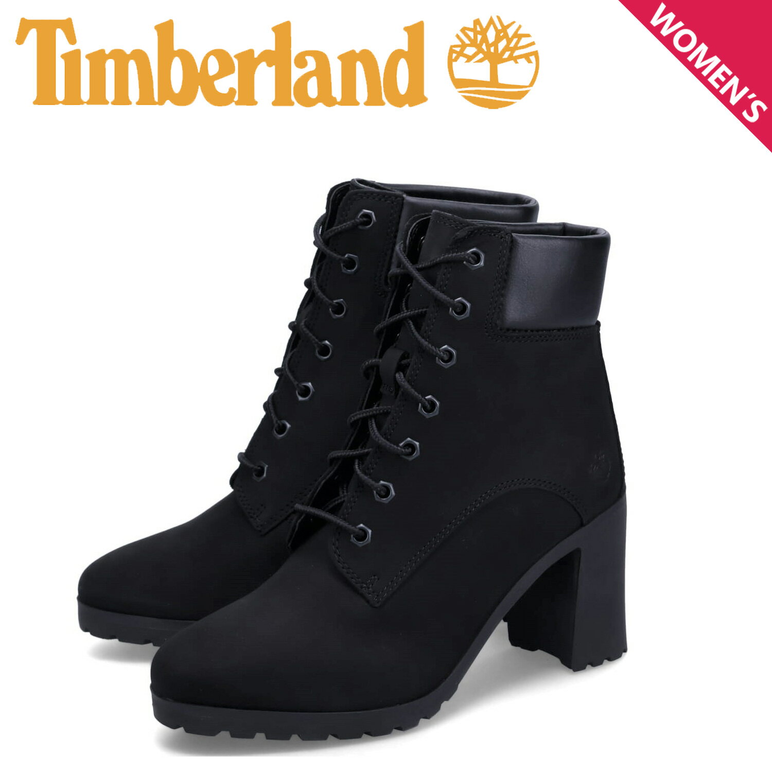 【最大1000円OFFクーポン発行中 5/27 11:59まで！】 ティンバーランド Timberland ブーツ 6インチ アリントン レースアップ レディース ALLINGTON LACE-UP 6inch BOOT ブラック 黒 A1JVB 母の日