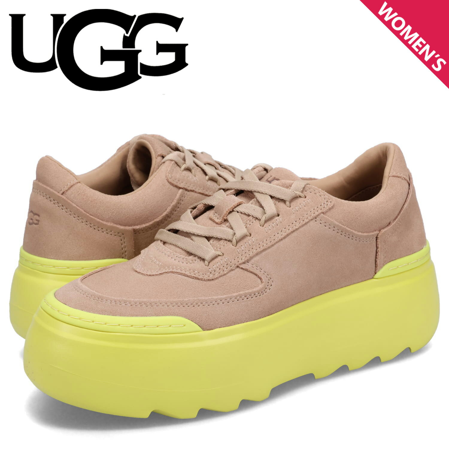 UGG アグ スニーカー マリン メガ レース レディース 厚底 MARIN MEGA LACE ベージュ 1135010のサムネイル
