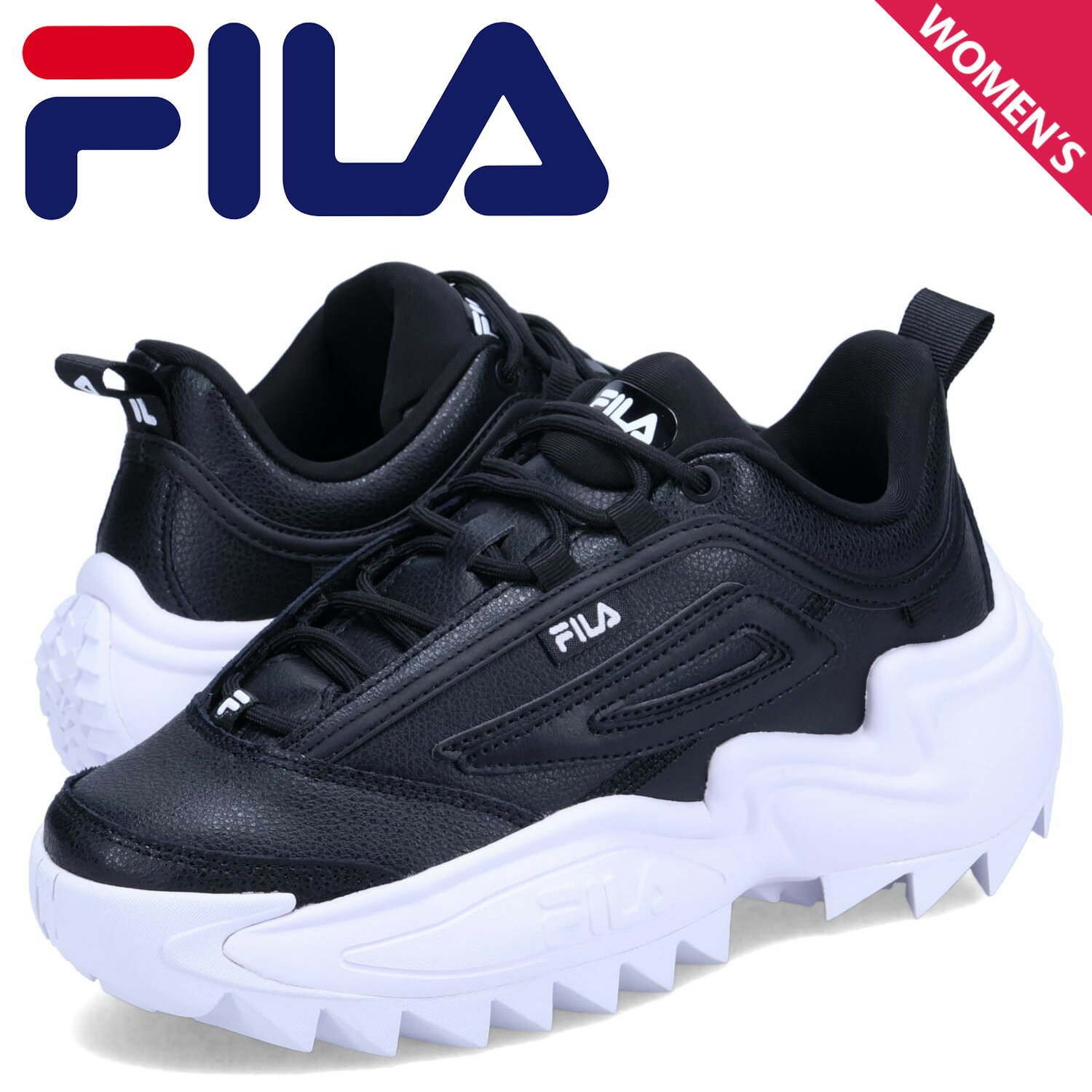 FILA フィラ スニーカー ツイスター レディース 厚底 TWISTER ブラック 黒 5XM02294