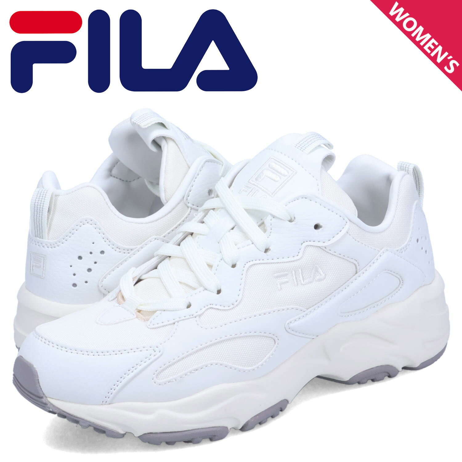 【クーポンで最大1000円OFF！5/16 10:59まで】 FILA フィラ スニーカー レイトレーサー レディース 厚底 RAY TRACER ホワイト 白 UFW23031