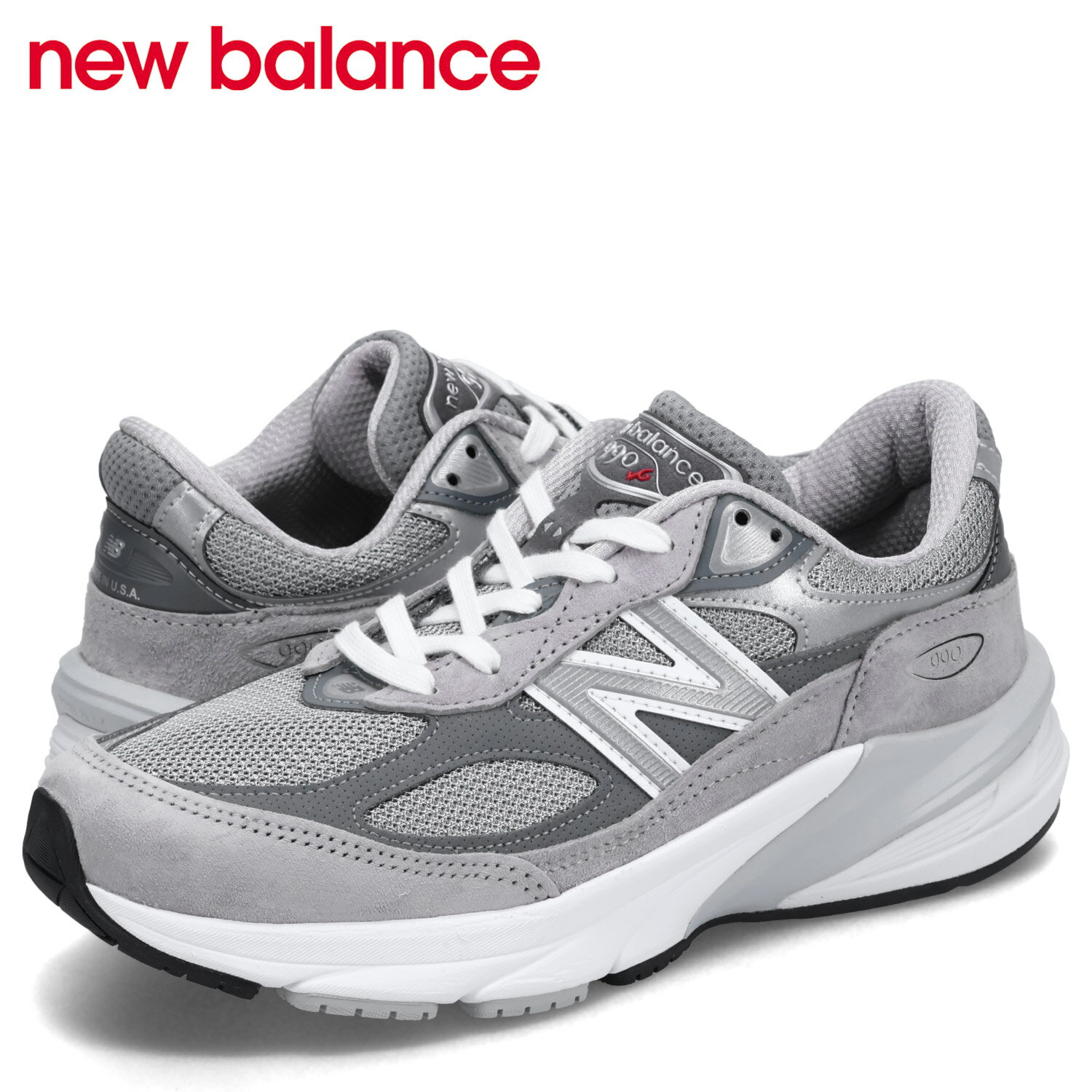 ニューバランス new balance 990 V6 スニーカー レディース MADE IN USA Dワイズ グレー W990GL6のサムネイル
