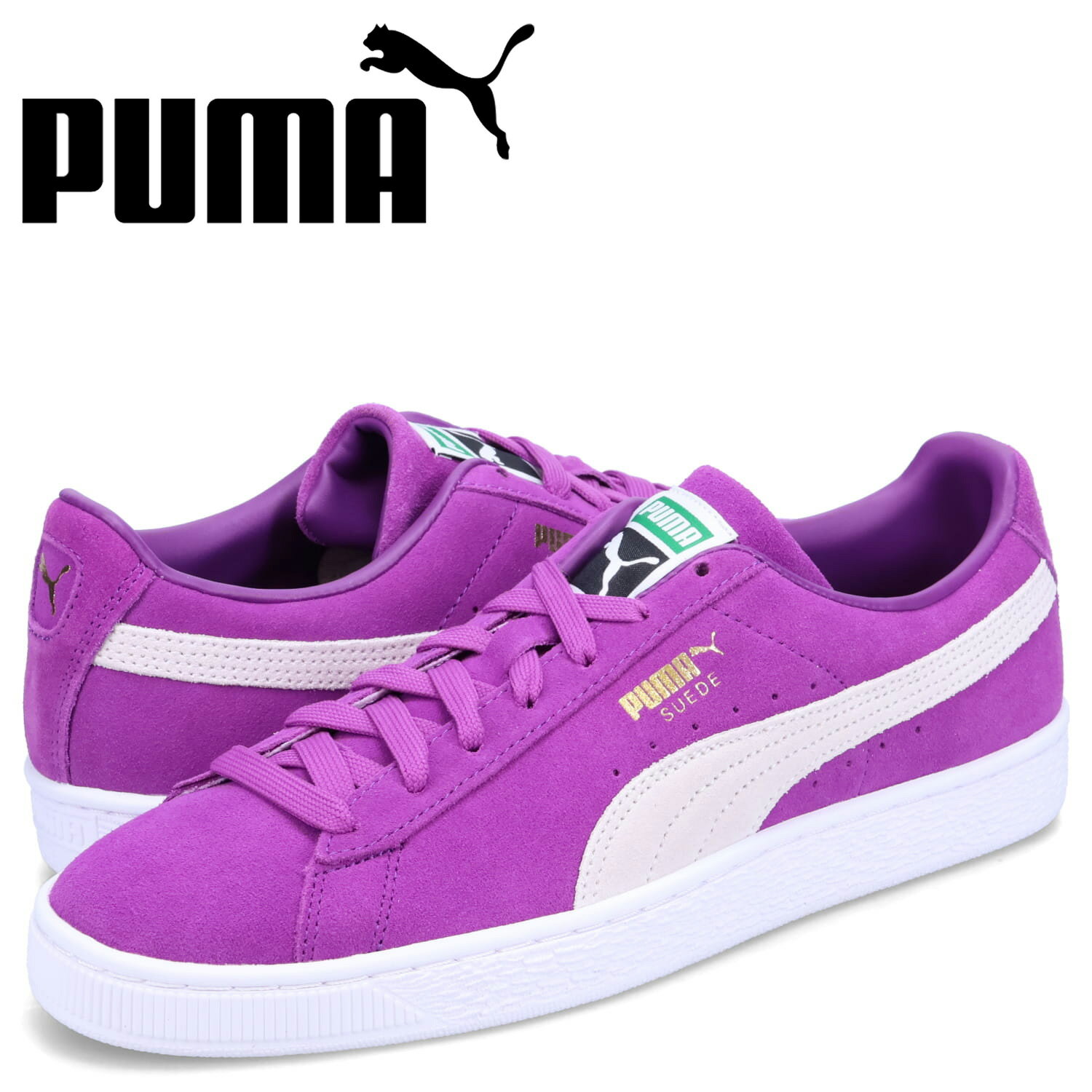 【クーポンで最大1000円OFF！5/16 10:59まで】 PUMA プーマ スウェード クラシック 21 スニーカー メンズ スエード SUEDE CLASSIC 21 パープル 374915-91