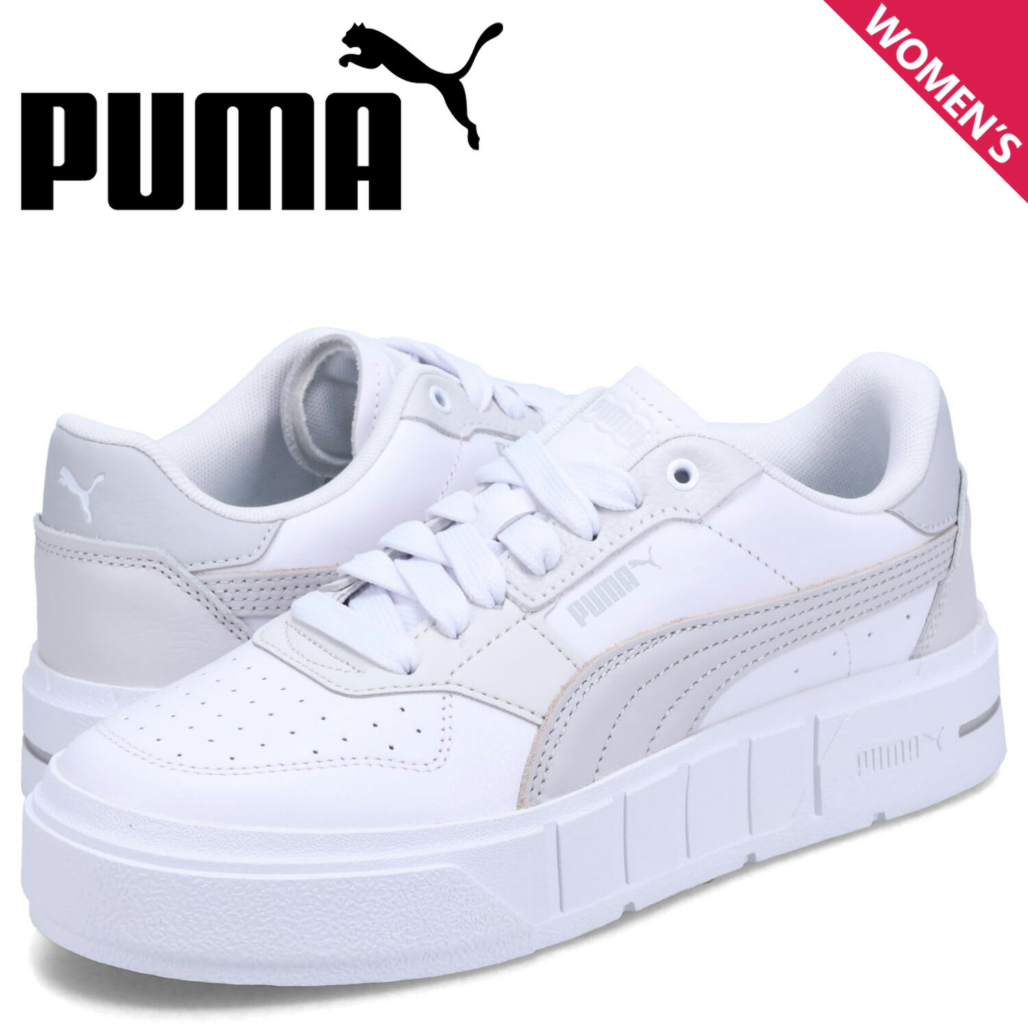 PUMA プーマ スニーカー カリ コート レザー ウィメンズ レディース 厚底 CALI COURT LTH WNS ホワイト 白 393802-08