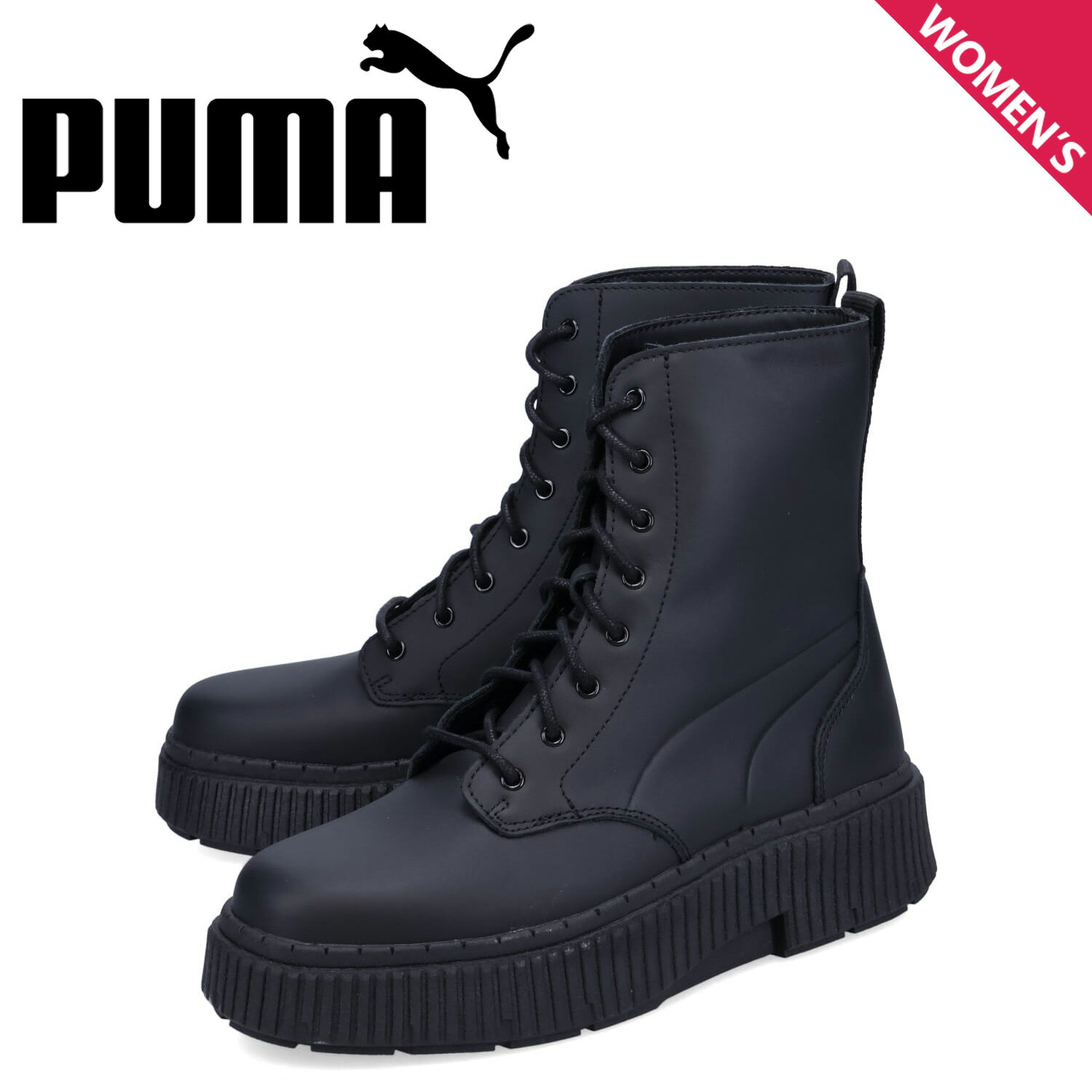 PUMA プーマ ブーツ ウィメンズ ディナーラ レディース 厚底 WOMENS DINARA BOOTS ブラック 黒 394786-01